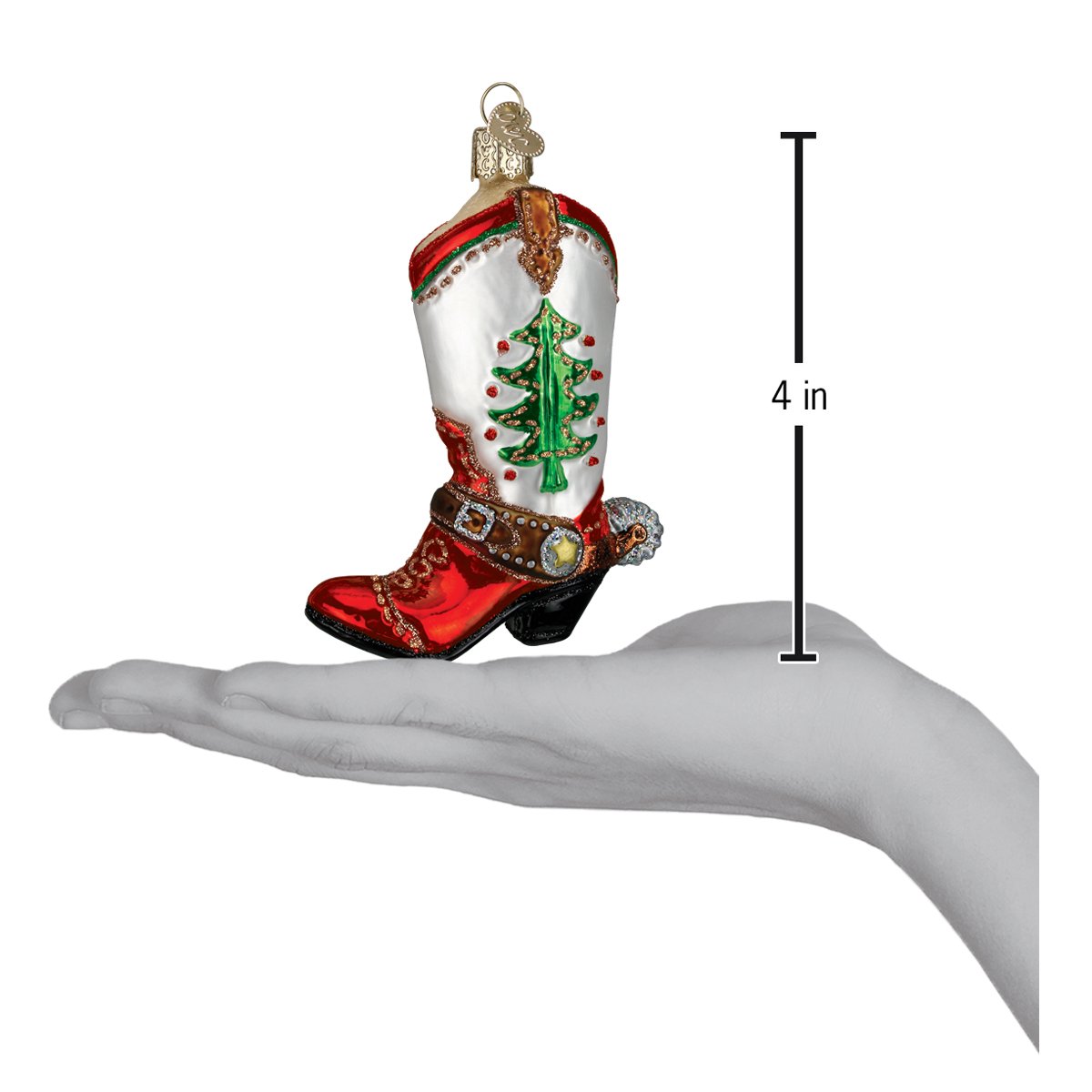 The Christmas Cowboy Boot Ornament