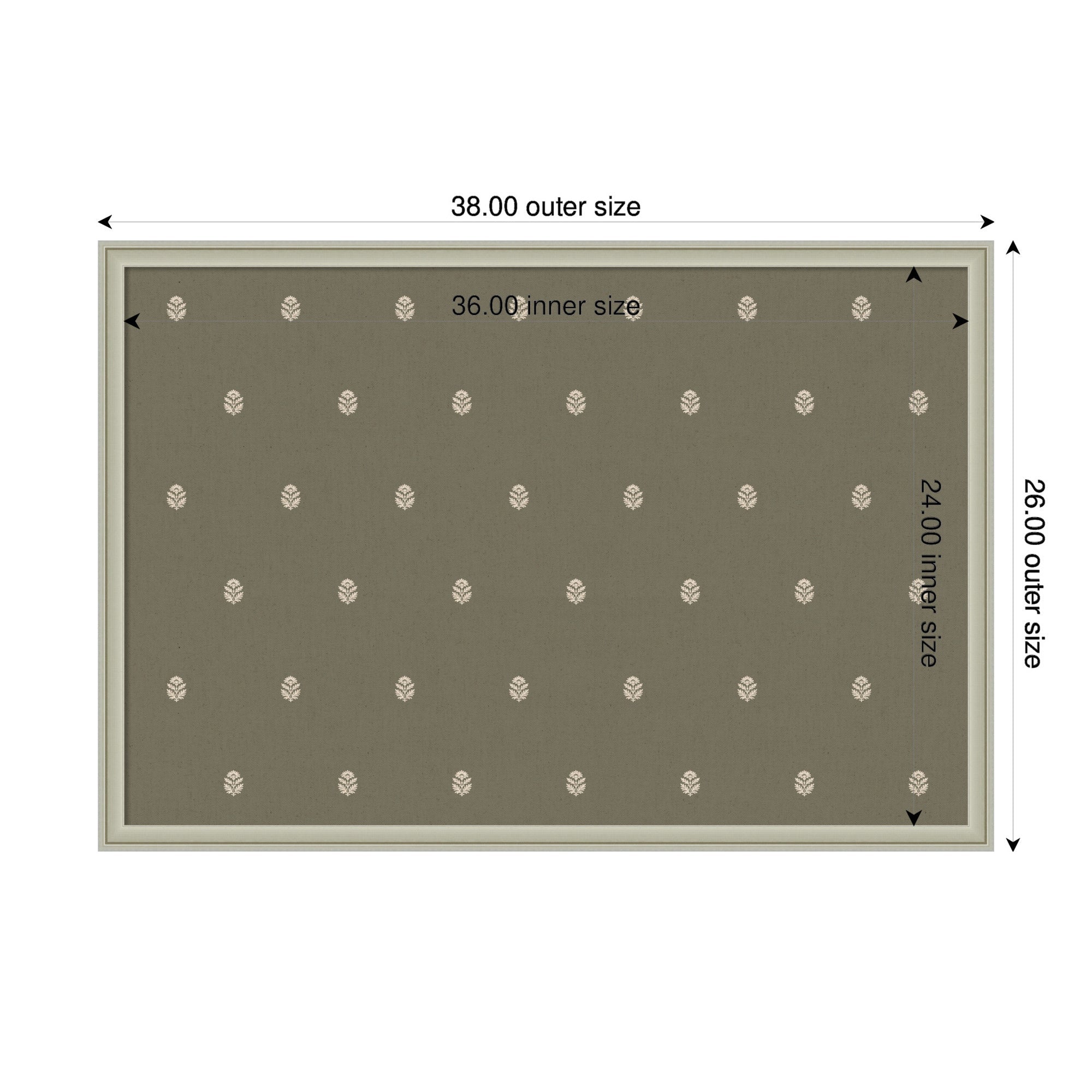 Pinboard | Green Botanical Block Print - Multiple Sizes!