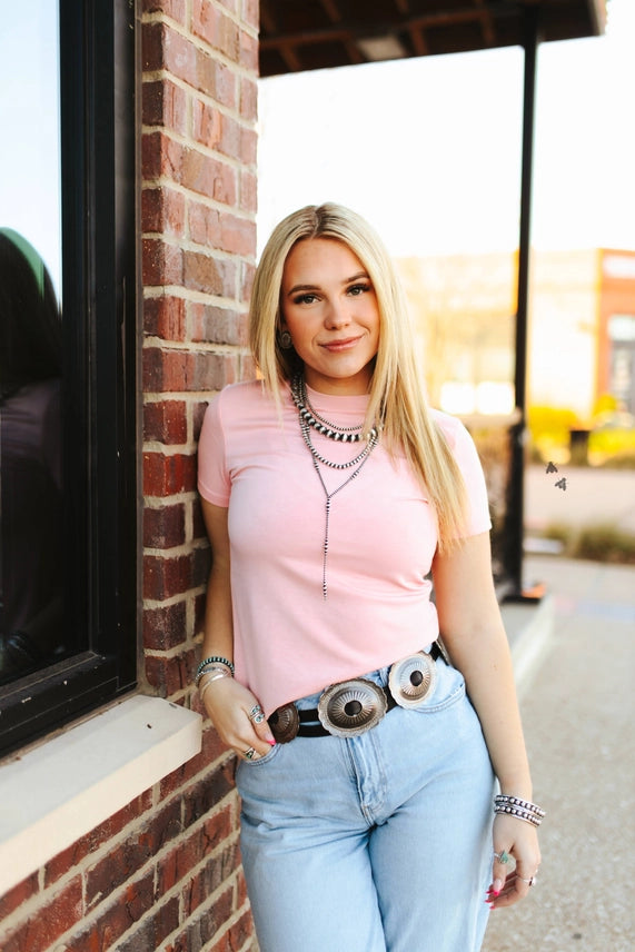 Cloud Basic Snug Tee *Blush