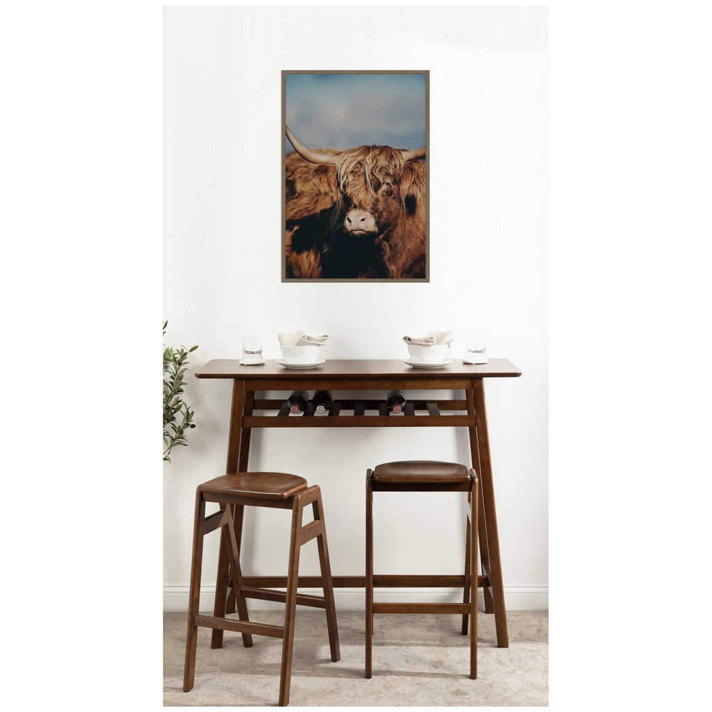 Highland Cow No. 5 by Laura Evans Framed Canvas Wall Art Print
