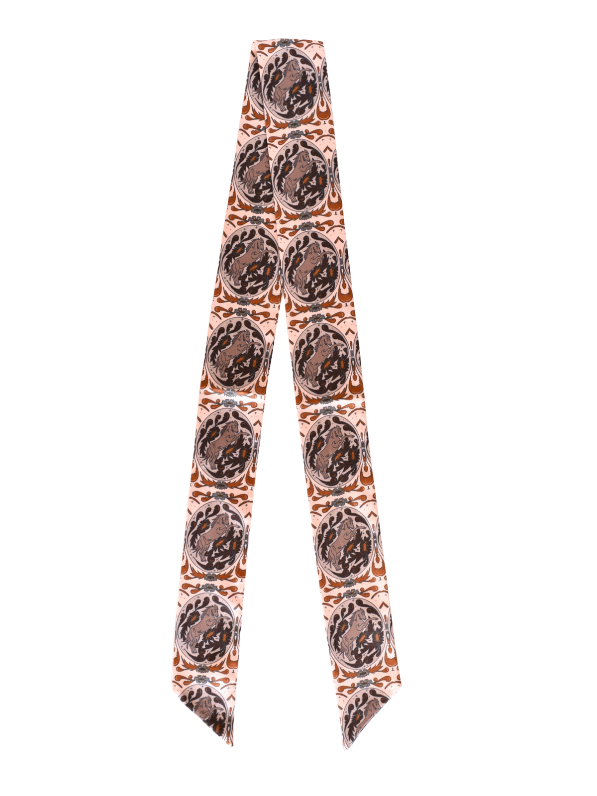 The Bloomin' Bronc Western Cowgirl Twilly Scarf V1 — Final Stock