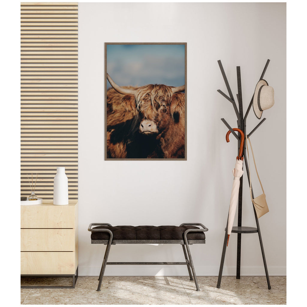 Highland Cow No. 5 by Laura Evans Framed Canvas Wall Art Print