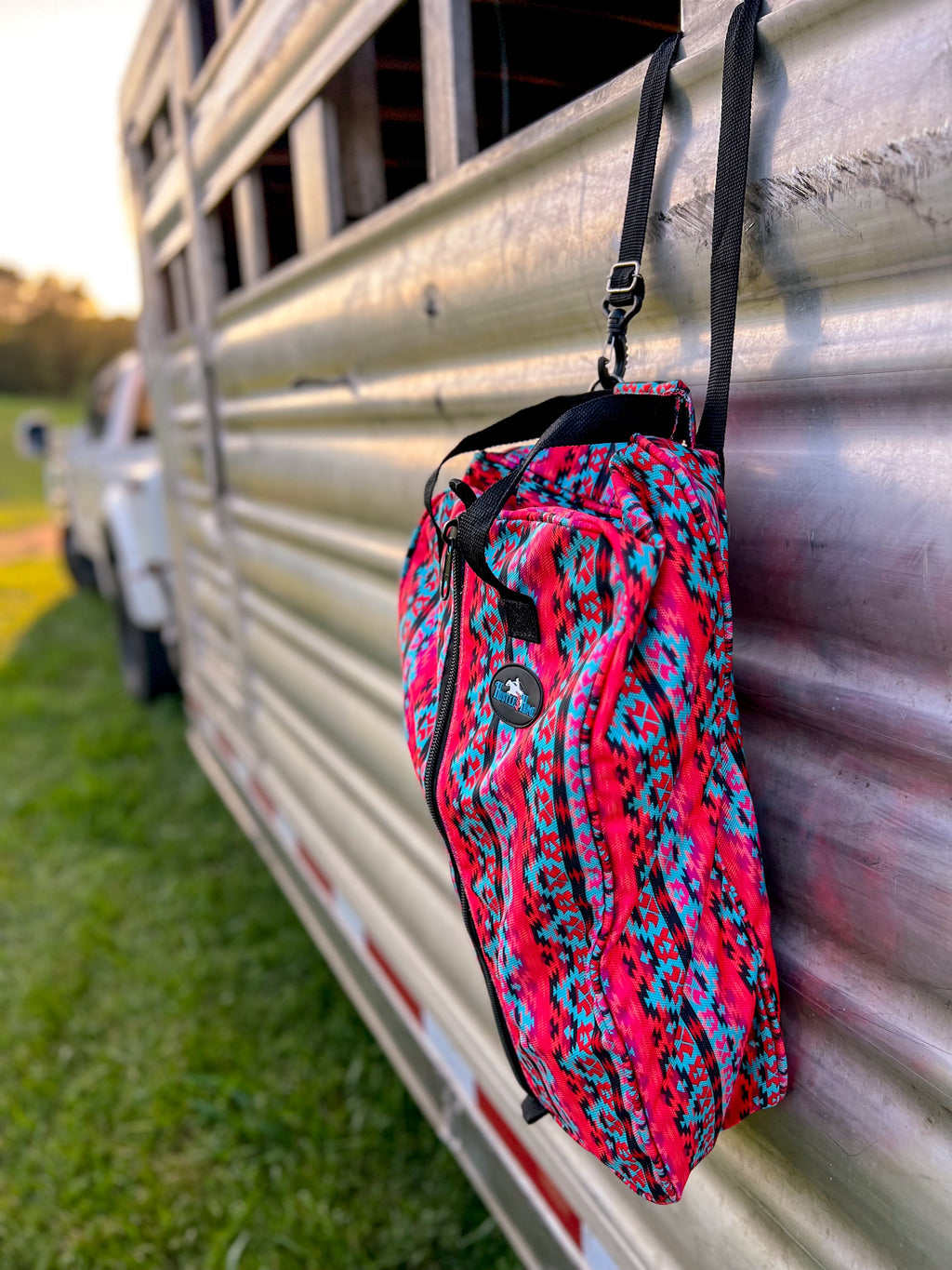 The Classic Coral Luxury Tack Bag