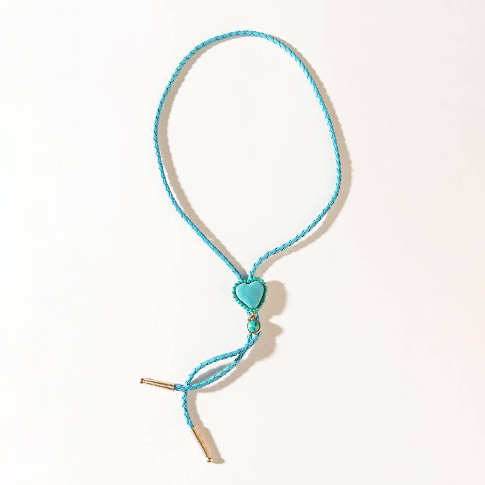The June at Sundown Necklace in Rodeo Teal