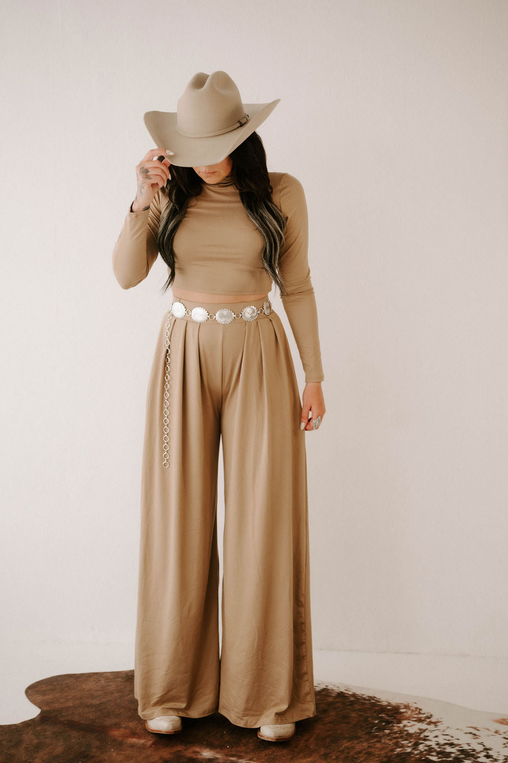 The Catalina Taupe Pant Set