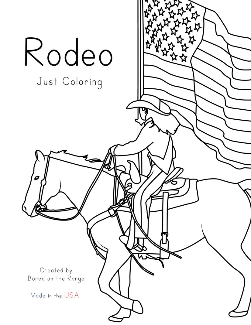 Bored On The Range: Rodeo Just Coloring Book