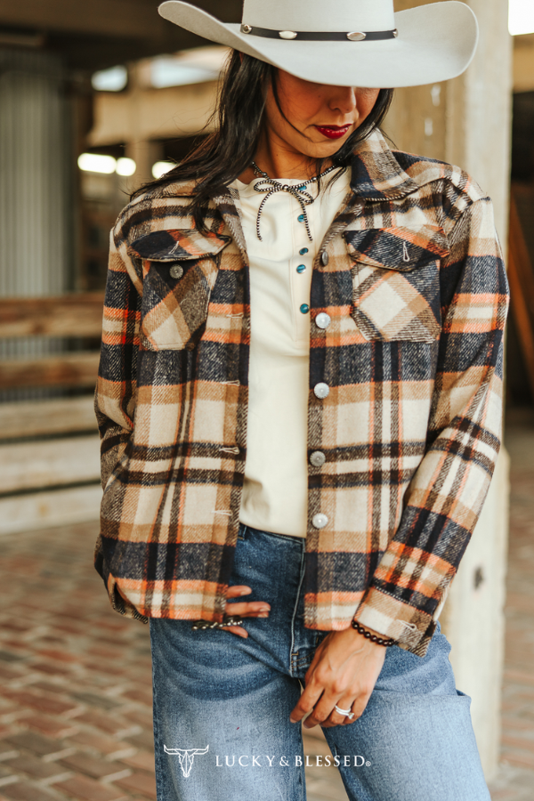 The Hollis Brown Flannel Western Yoke Jacket