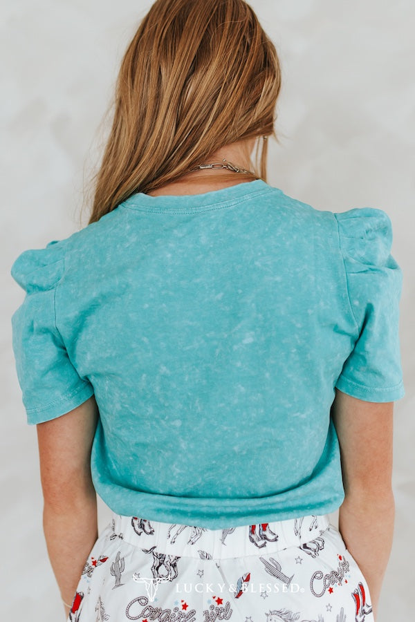 The Presley Top - Turquoise
