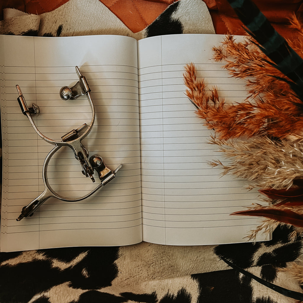 Cow Hide Print Lined Journal
