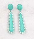 The Cora Rhinestone Concho Post Earrings