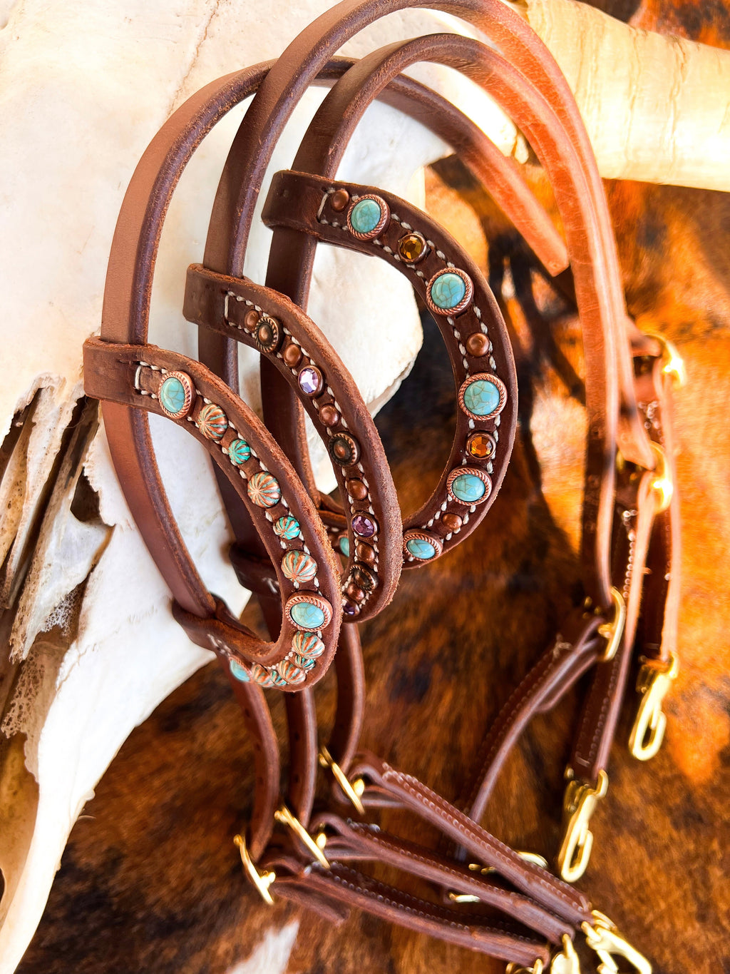 Hustle and Home Hustle Change Headstall (snaps) - 3 Colors!