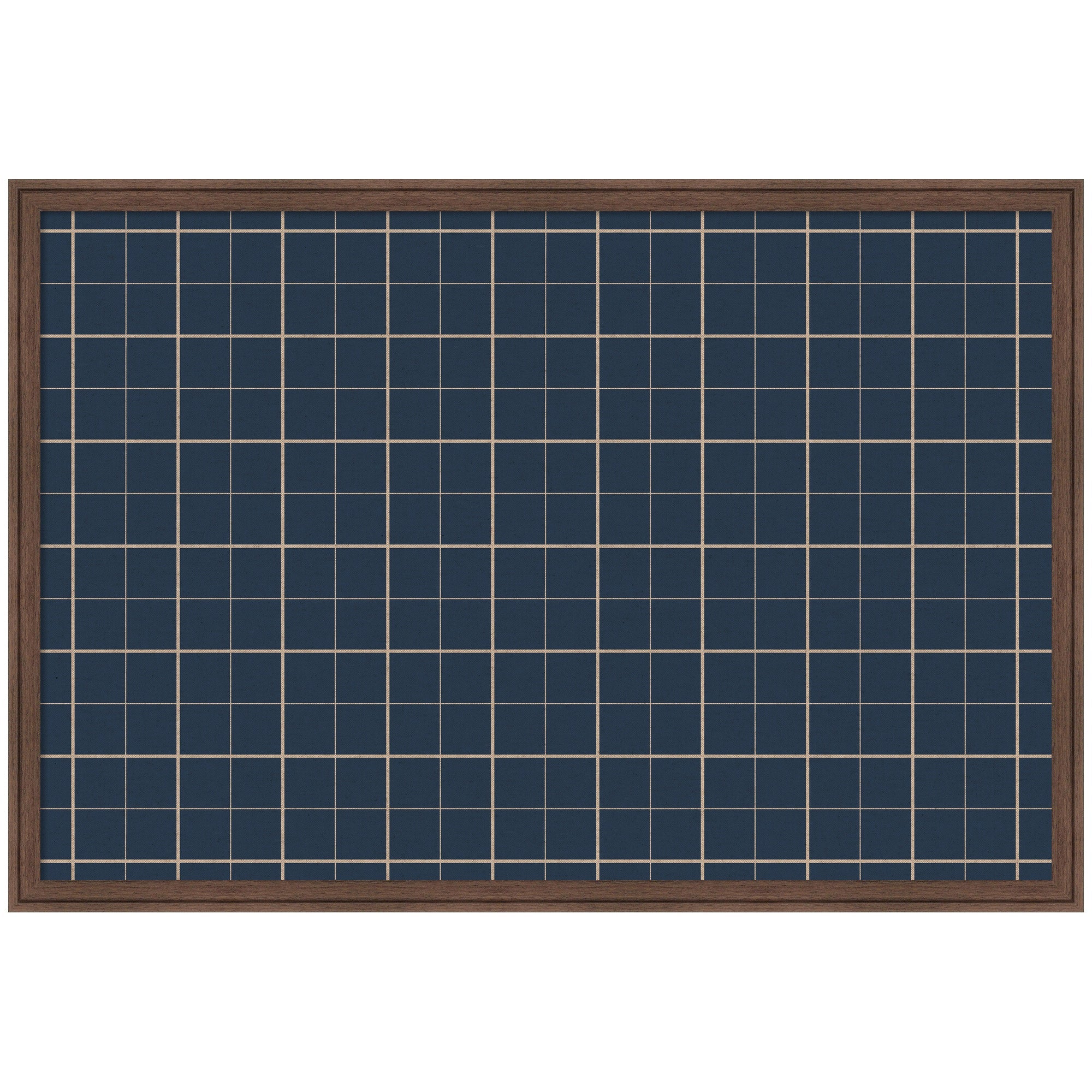 Framed Fabric Pinboard | Navy Blue Plaid - Multiple Sizes!