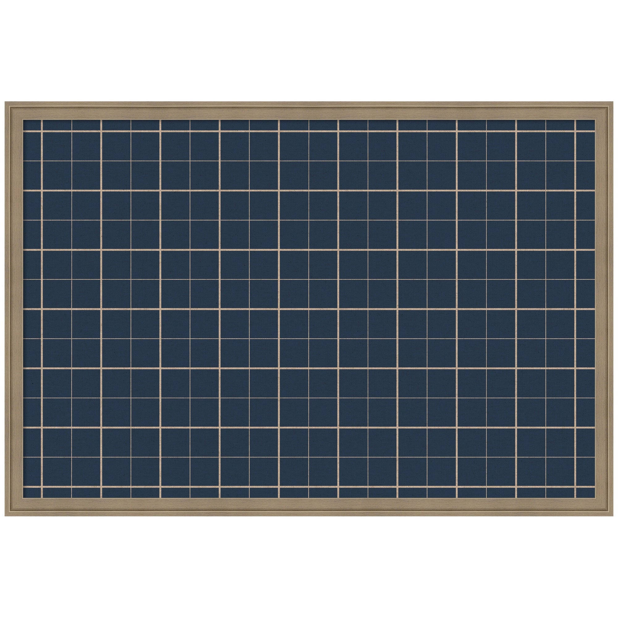 Framed Fabric Pinboard | Navy Blue Plaid - Multiple Sizes!
