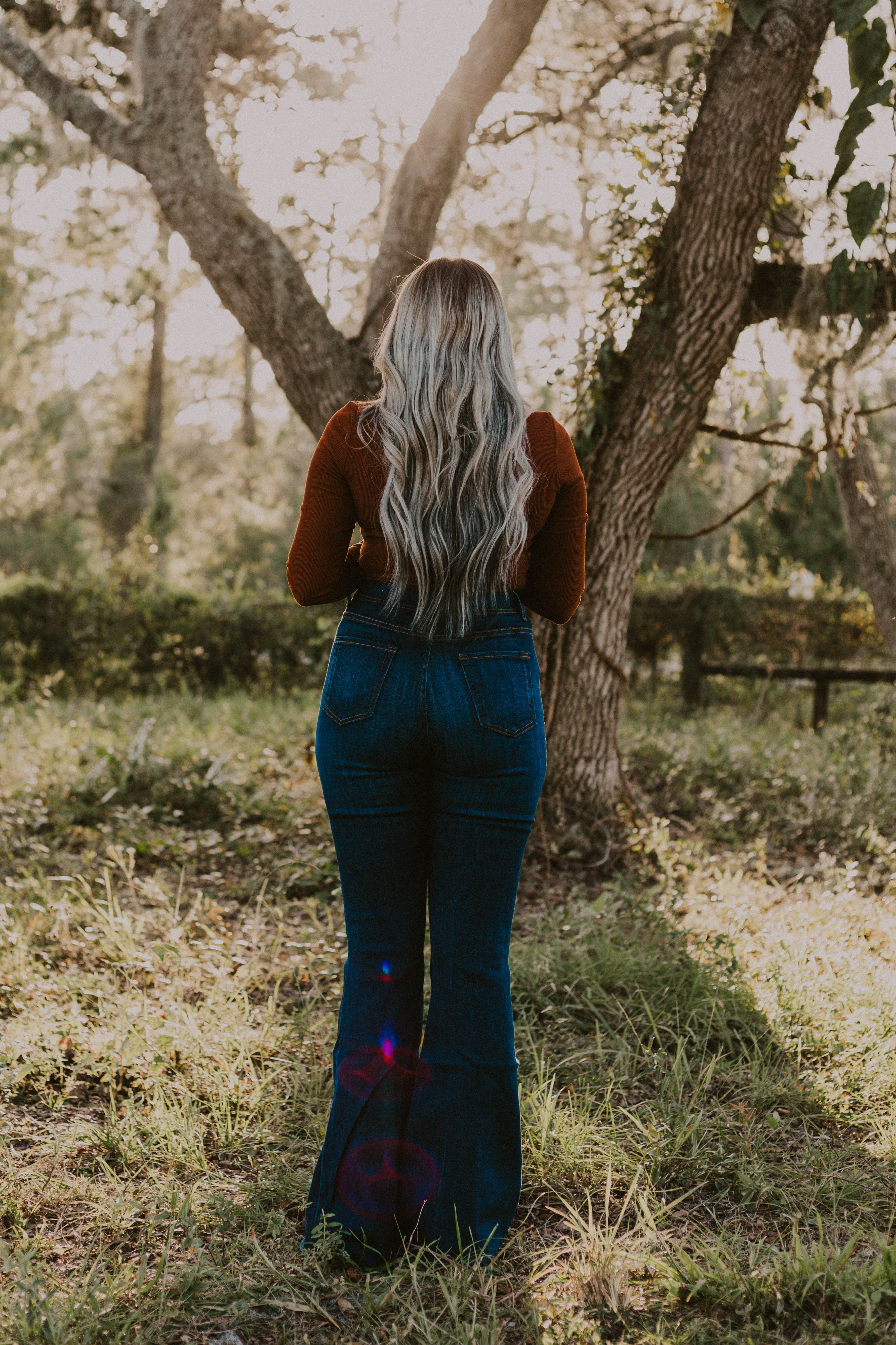 Kara's Button Retro Bell Bottoms