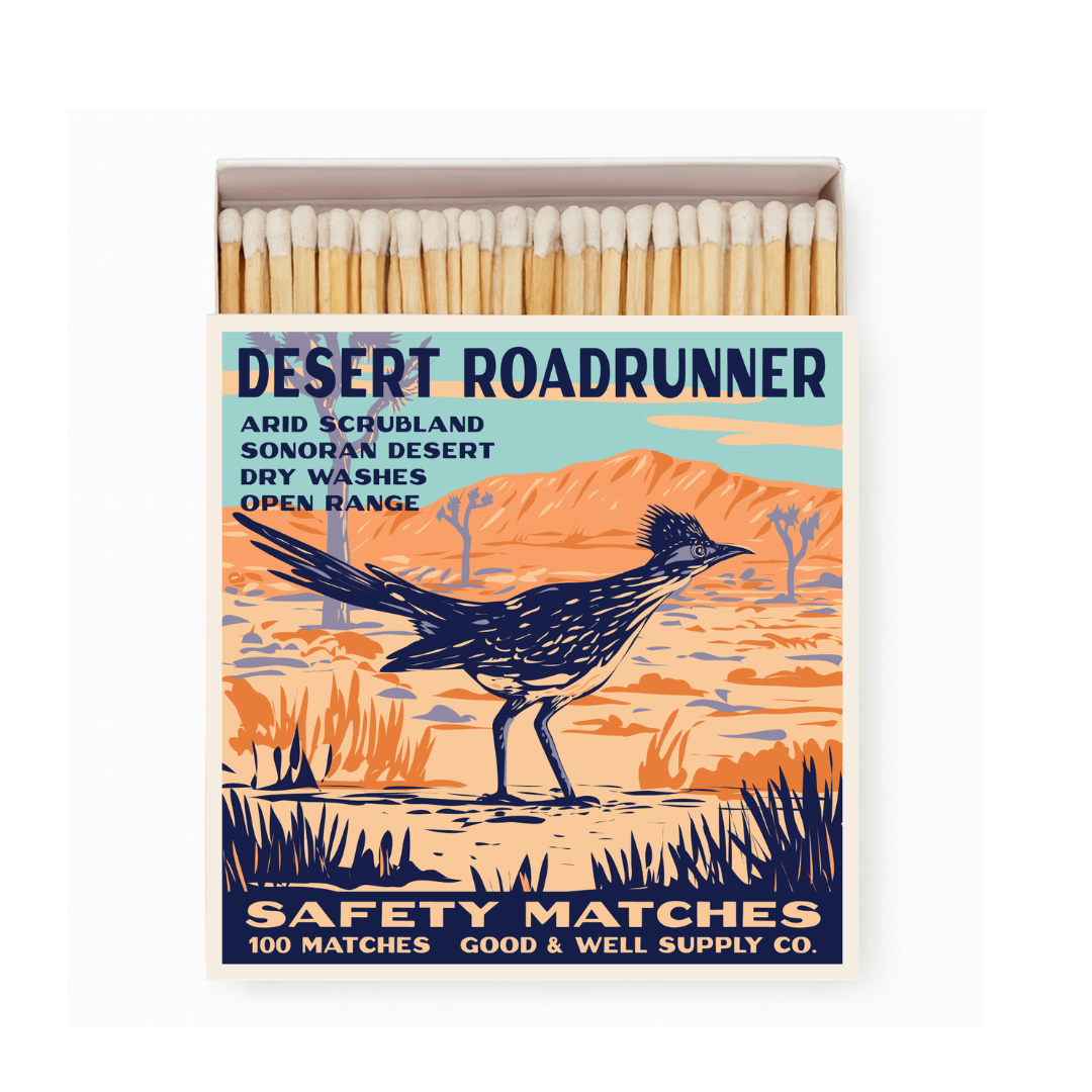 The Desert Roadrunner Cabin Matches
