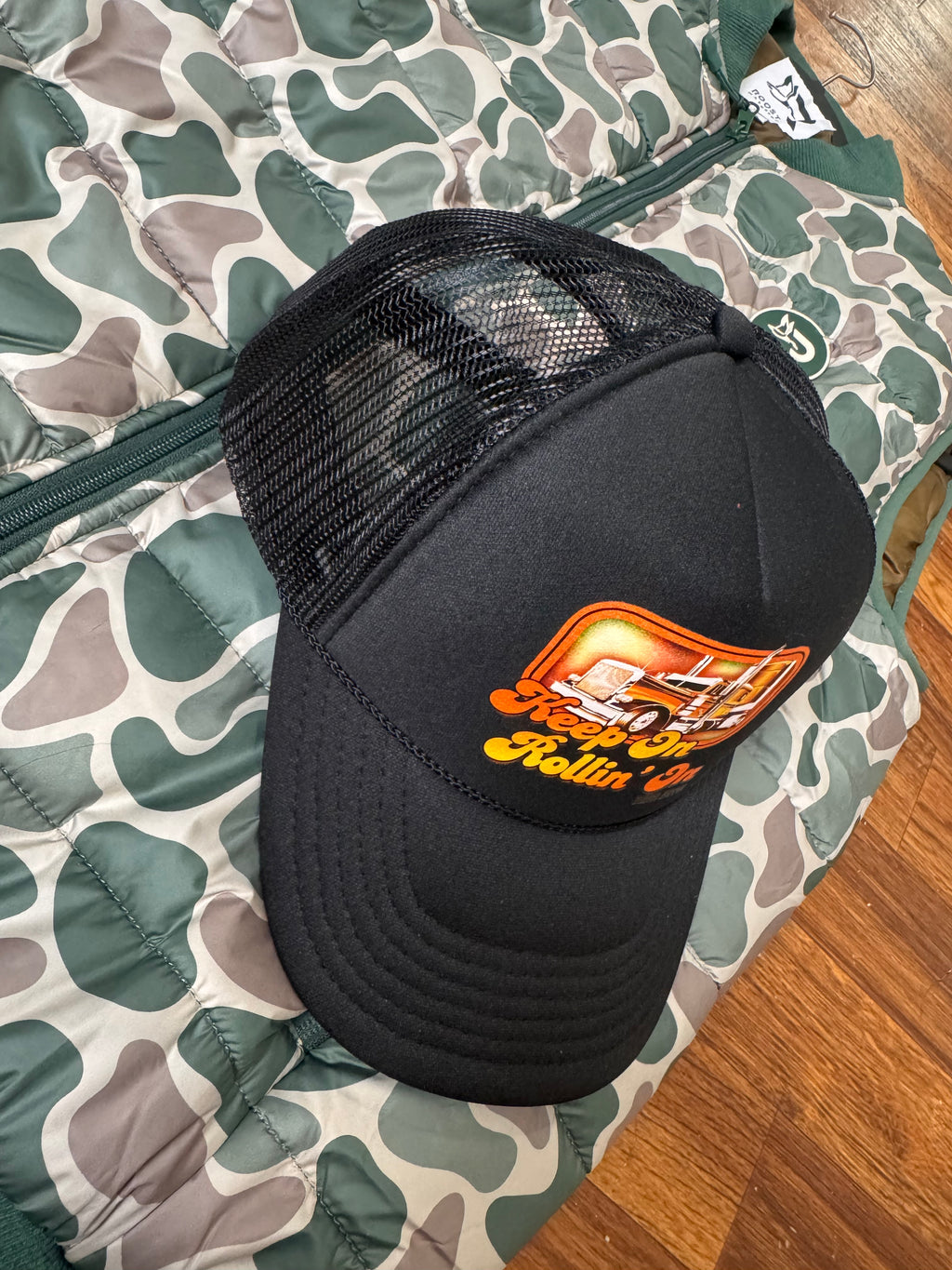 Keep On Rollin’ On Semi-Truck Trucker Hat