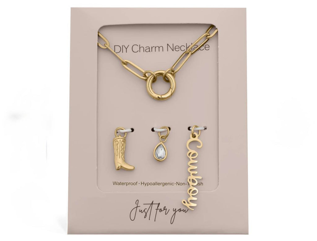 DIY Cowboy Charm Necklace