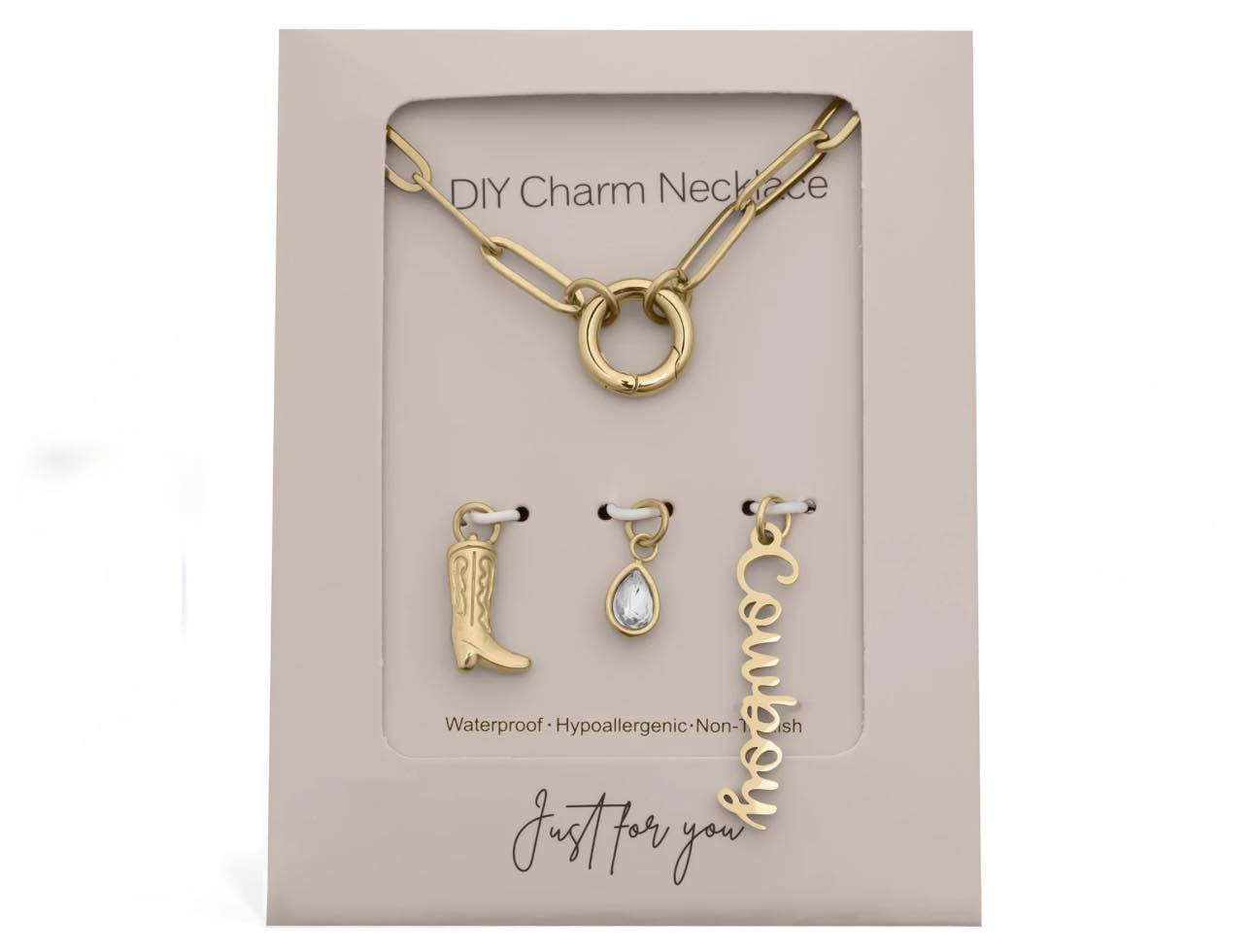 DIY Cowboy Charm Necklace