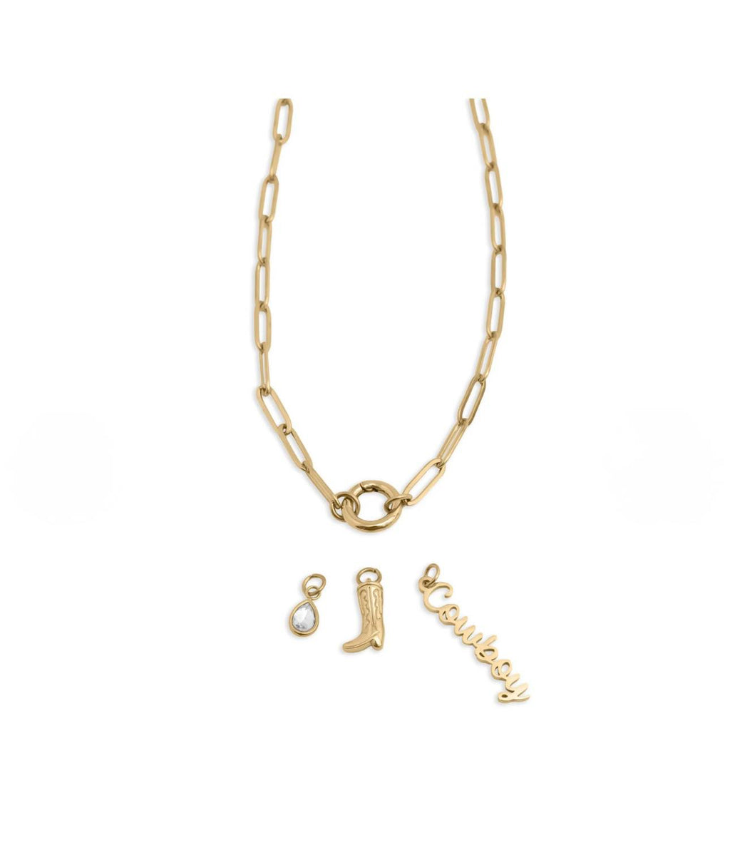 DIY Cowboy Charm Necklace