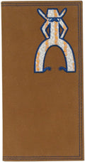HOOey "Punchy" (Brown/Orange/Blue) - Men's Rodeo Wallet