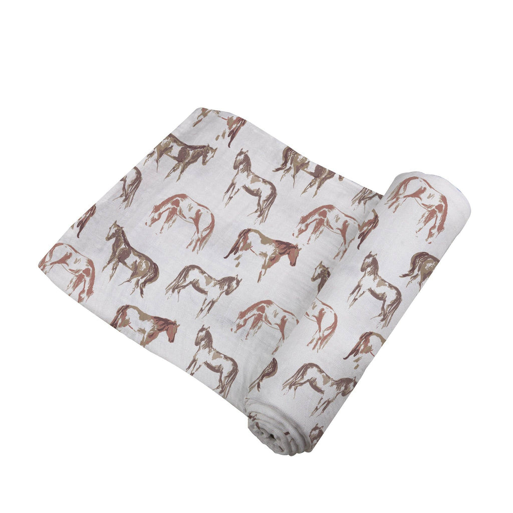 The Wild Horses Bamboo Swaddle