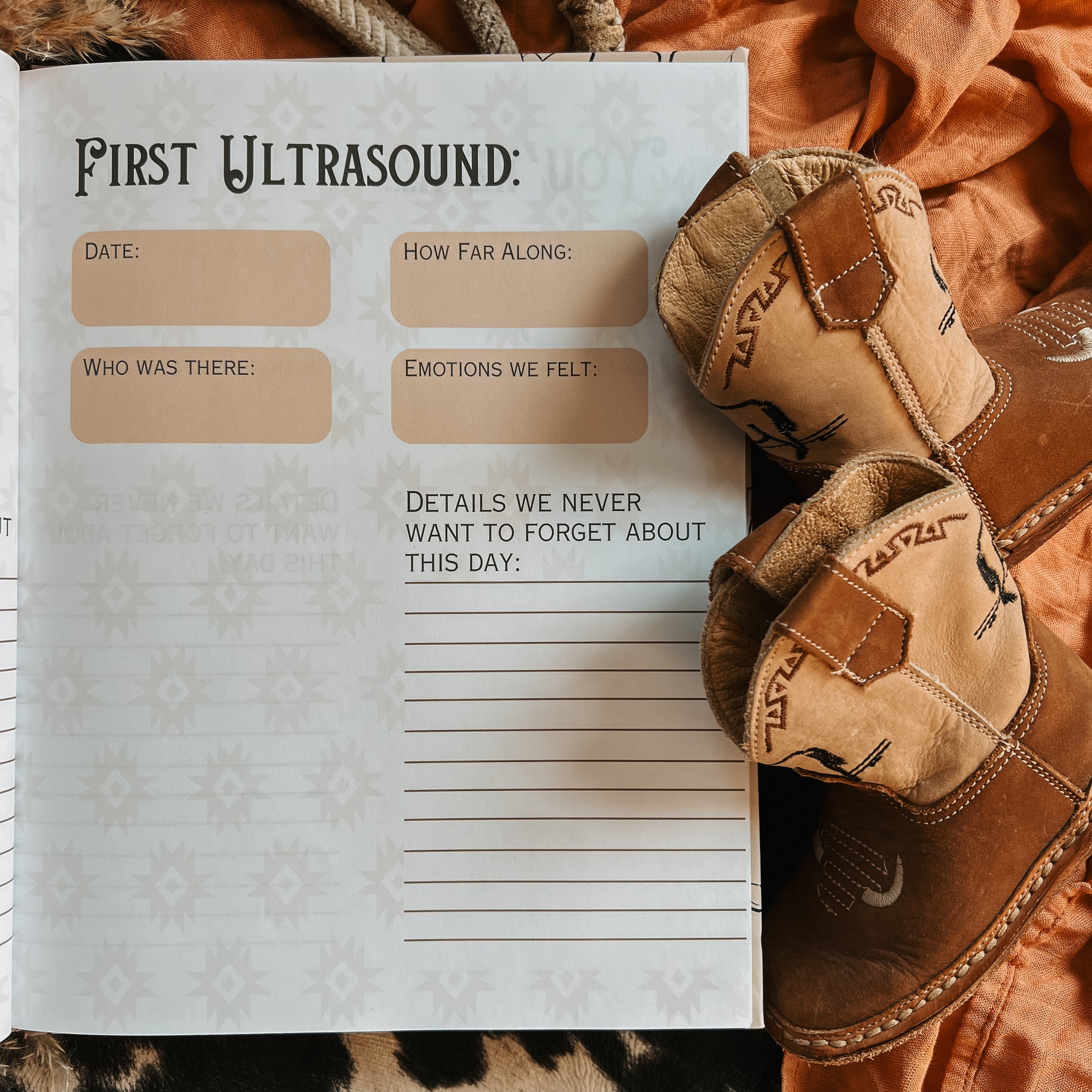 Western Baby Memory Book