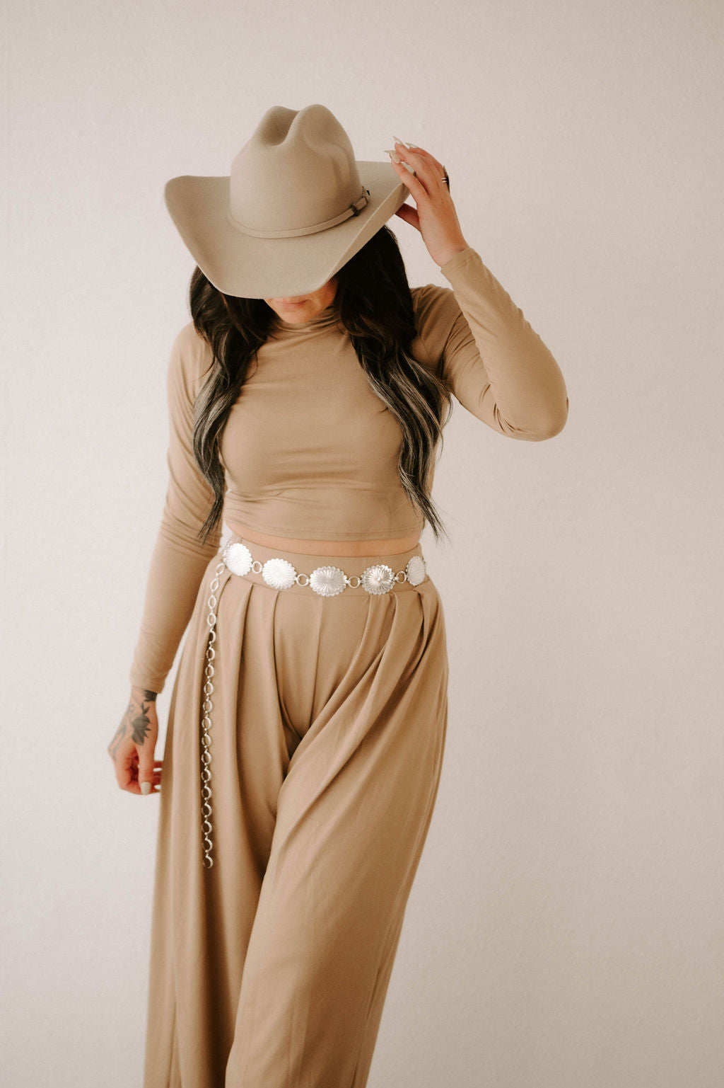 The Catalina Taupe Pant Set