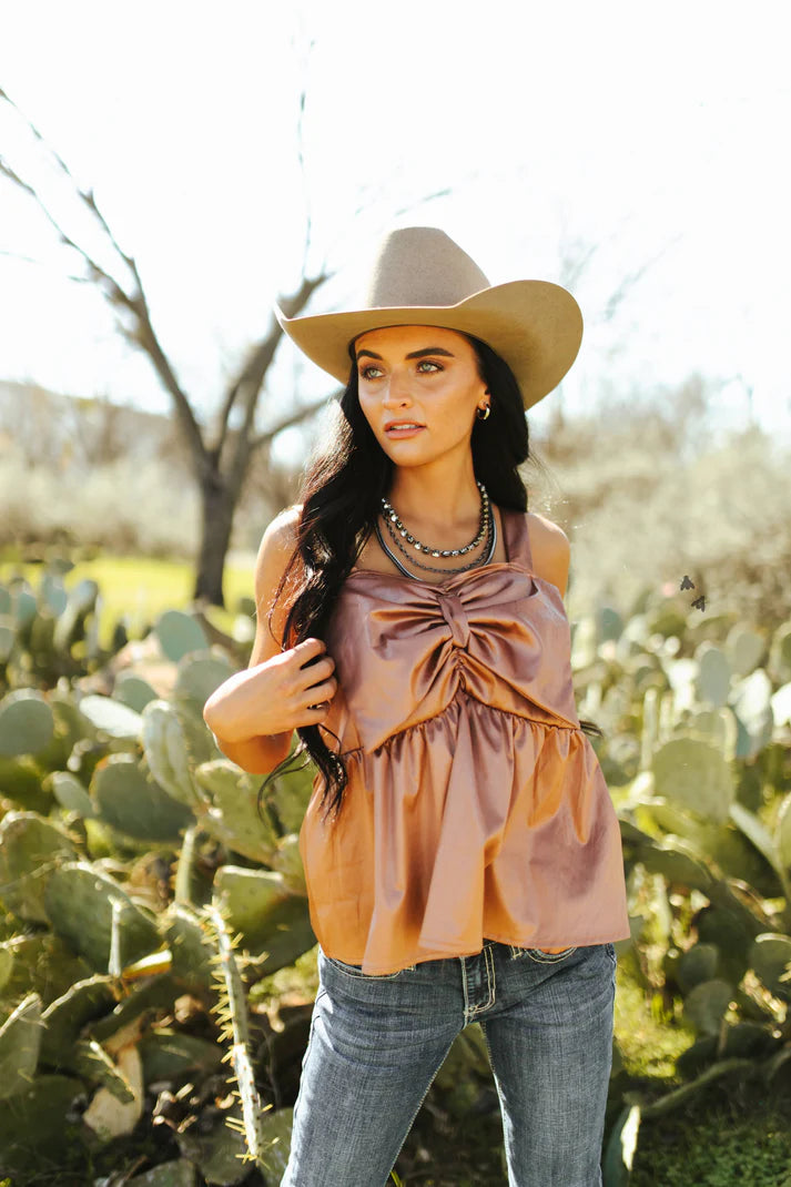 The Rodeo Ribbon Tank * SADDLE