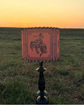 Bandana Bronc Orange and Black Lampshade