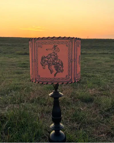 Bandana Bronc Orange and Black Lampshade