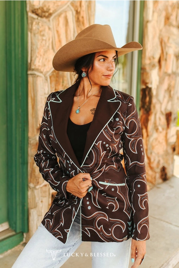 The Ashley Buckstitch Blazer