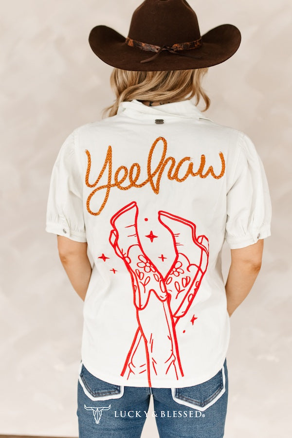 The Thelma Cowgirl Sketch Top