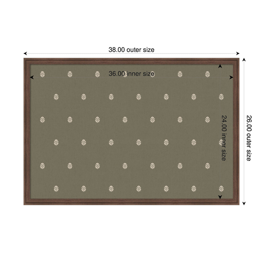Pinboard | Green Botanical Block Print - Multiple Sizes!