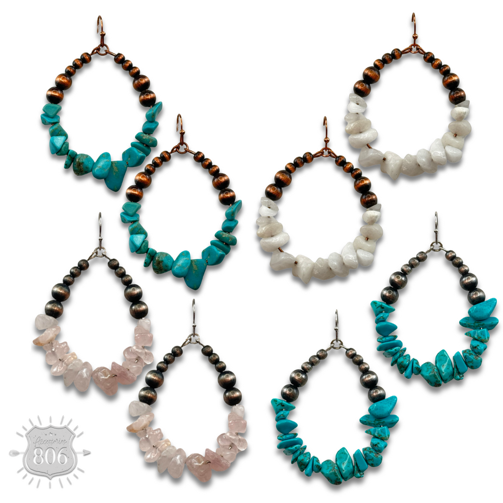 The Raven Teardrop Earrings - 4 Colors!