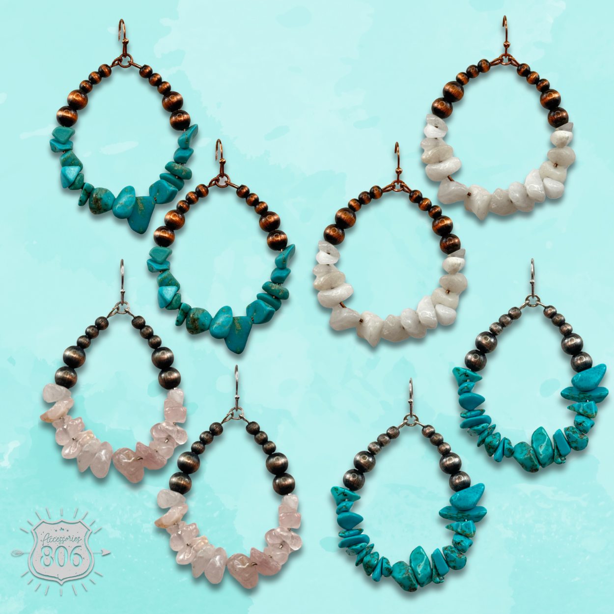 The Raven Teardrop Earrings - 4 Colors!