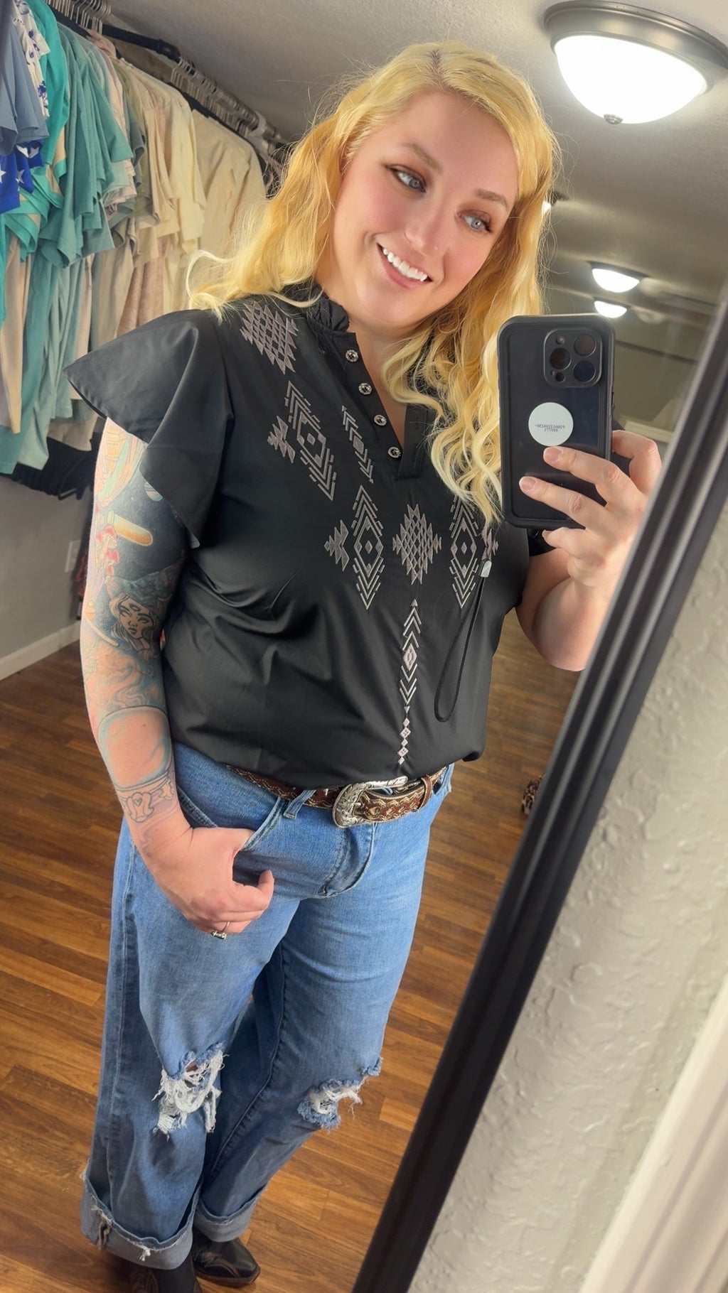 The Remington Top - Black
