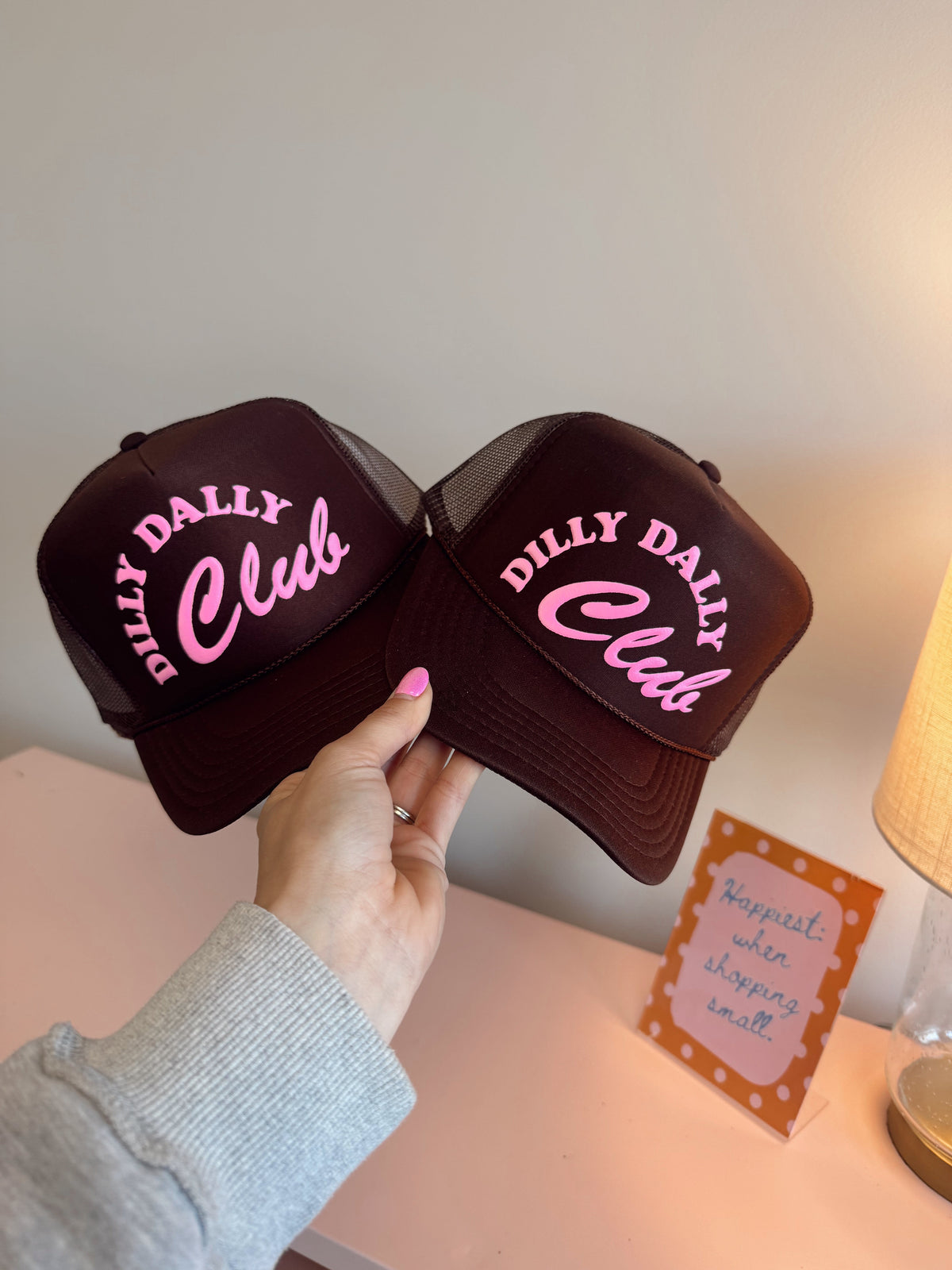 The Dilly Dally Club - Puff Print - Three Colors To Choose From!