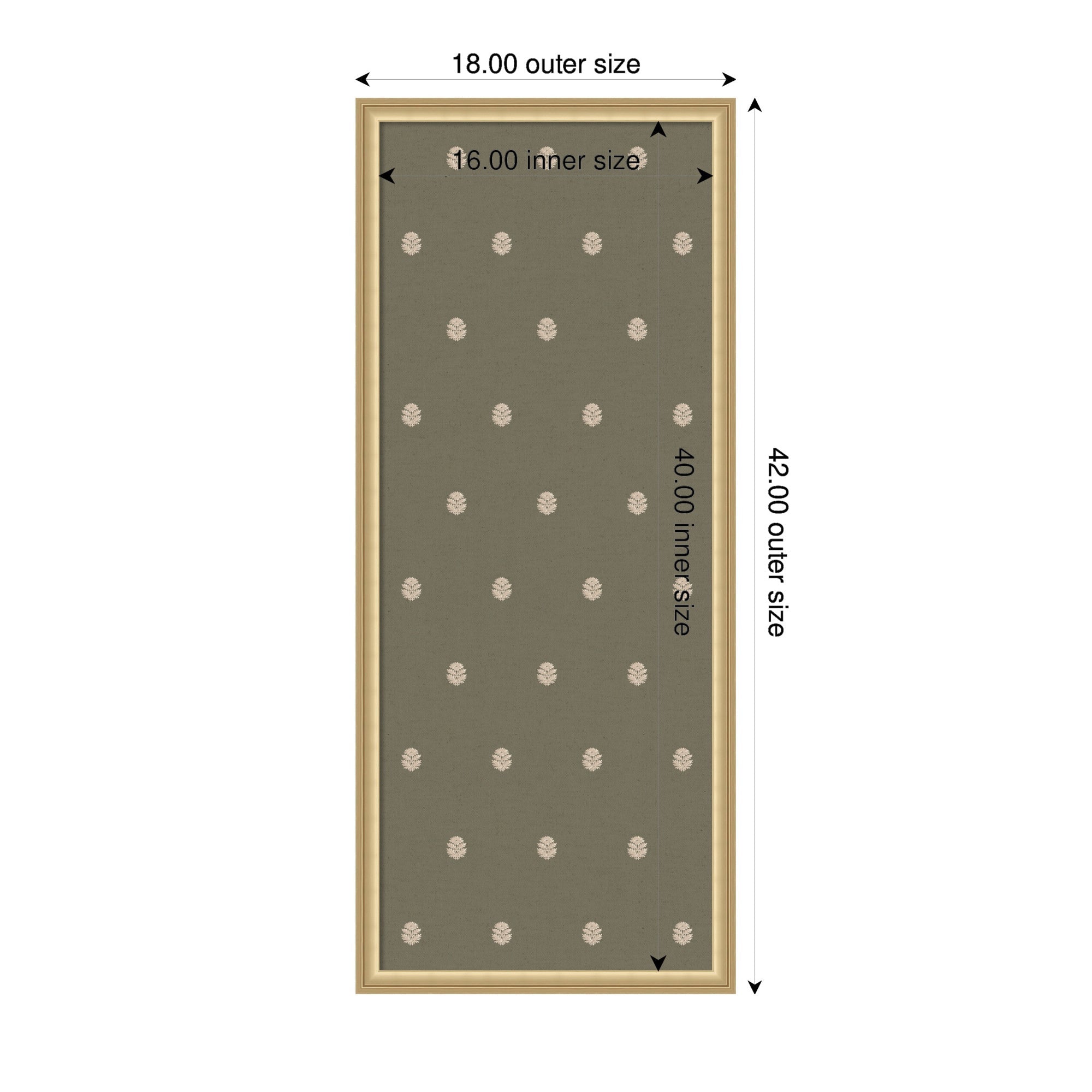 Pinboard | Green Botanical Block Print - Multiple Sizes!
