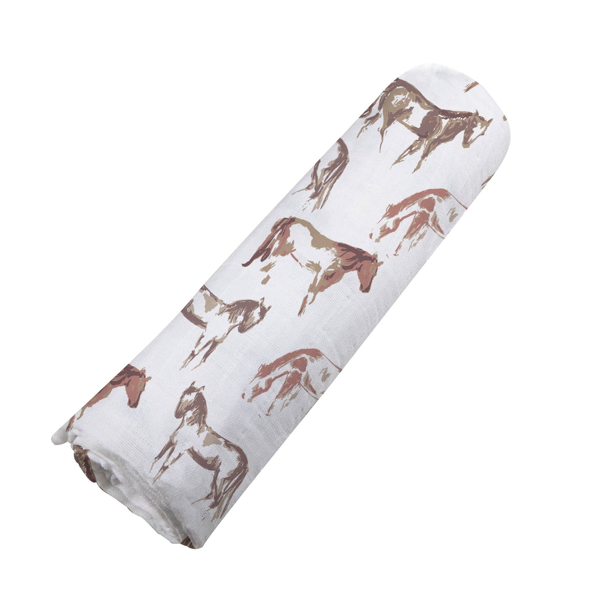 The Wild Horses Bamboo Swaddle
