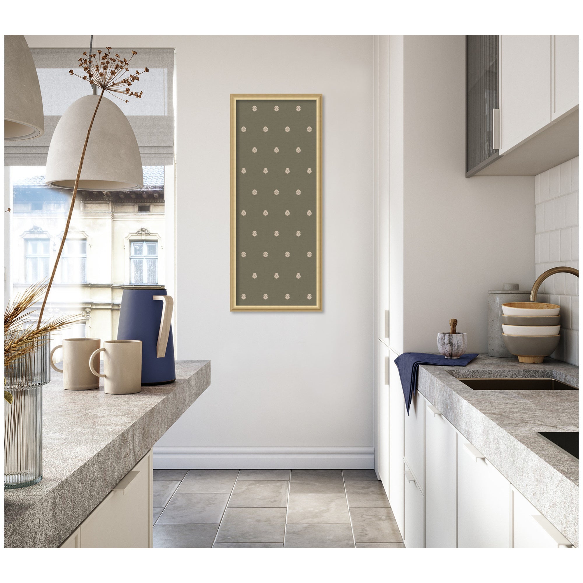 Pinboard | Green Botanical Block Print - Multiple Sizes!