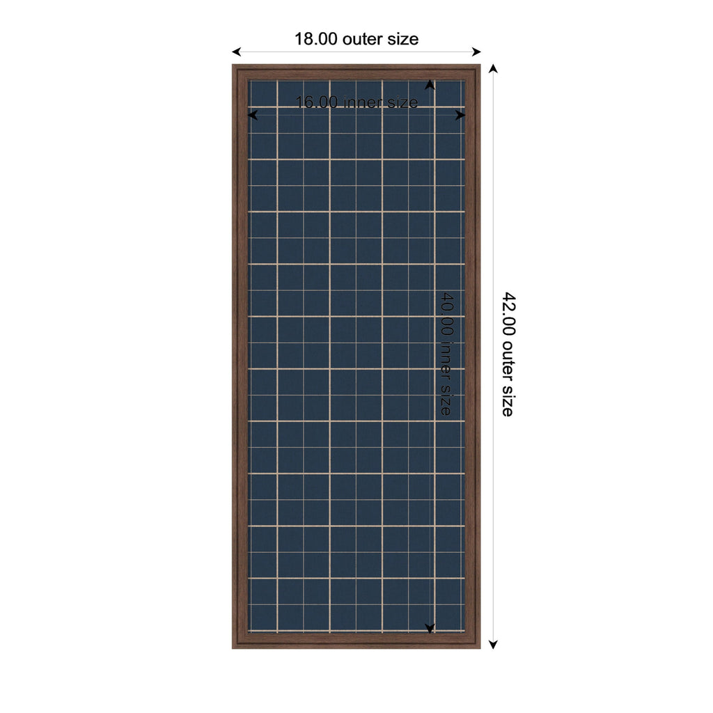 Framed Fabric Pinboard | Navy Blue Plaid - Multiple Sizes!