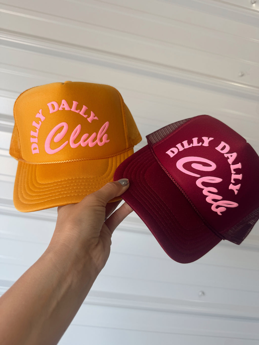 The Dilly Dally Club - Puff Print - Three Colors To Choose From!