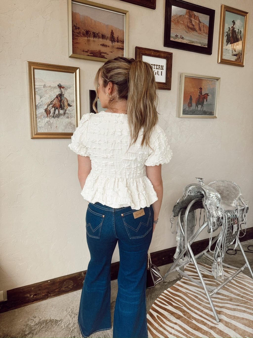 Wrangler | Wanderer 622 Dark Wash Flares
