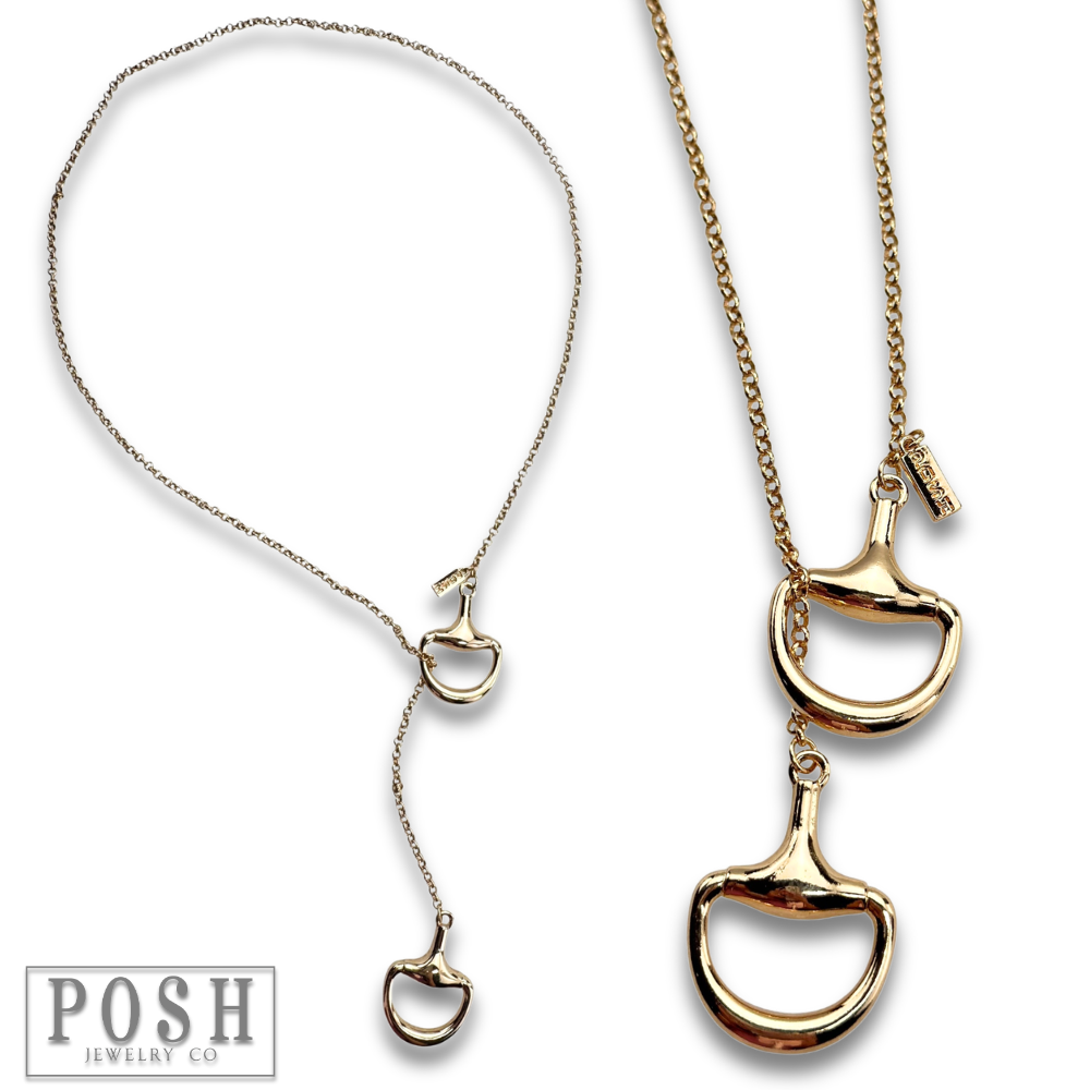 The Snaffle Bit Lariat Necklace