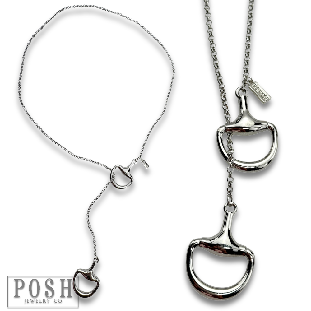 The Snaffle Bit Lariat Necklace