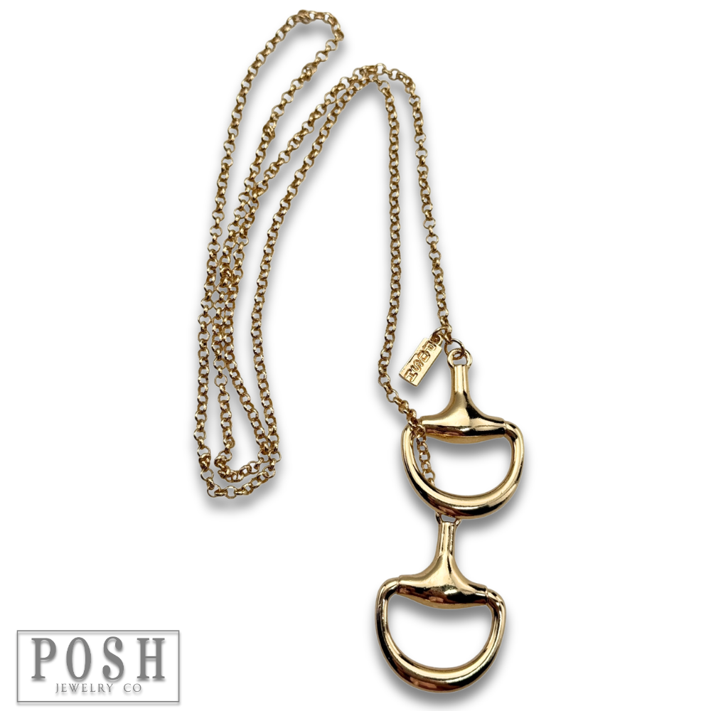 The Snaffle Bit Lariat Necklace