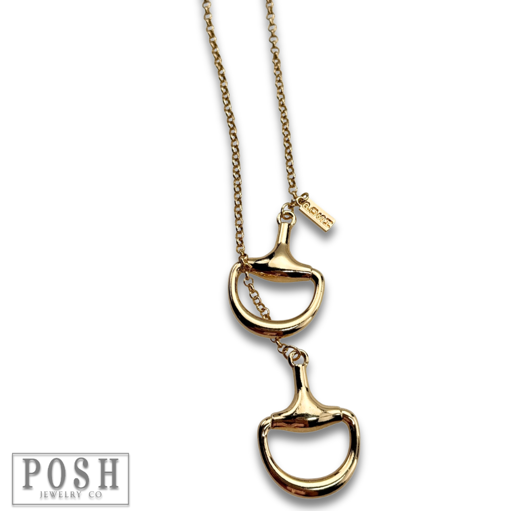 The Snaffle Bit Lariat Necklace