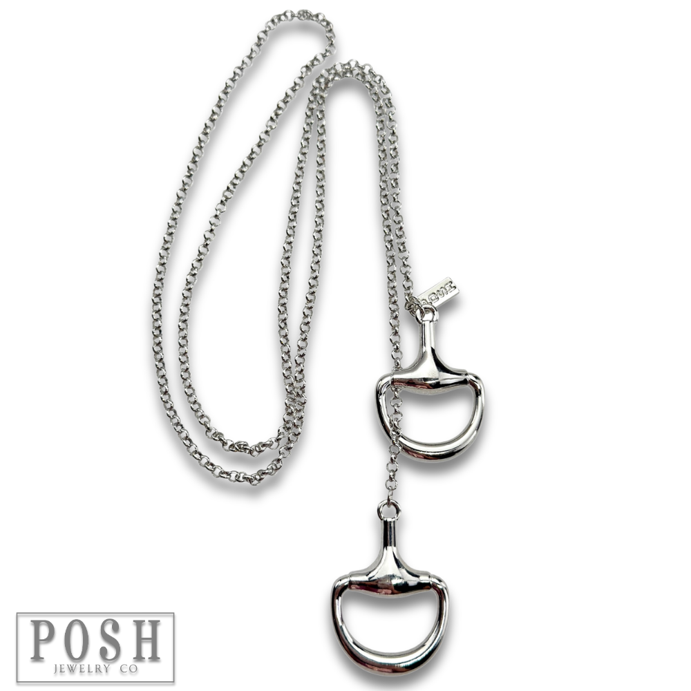 The Snaffle Bit Lariat Necklace