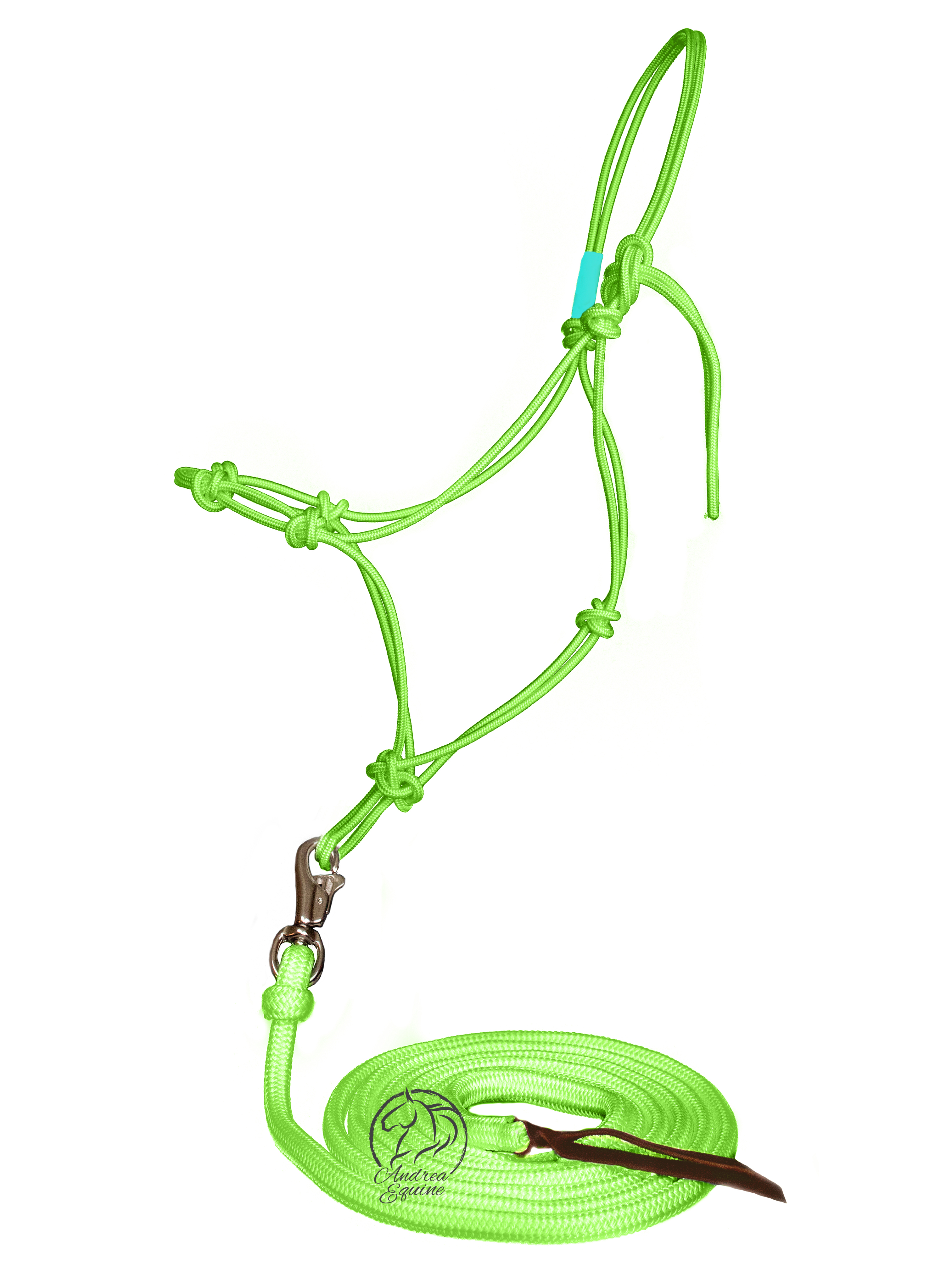 Andrea Equine Clinician 4 Knot Halter and 14ft Lead Set - 10 Colors!