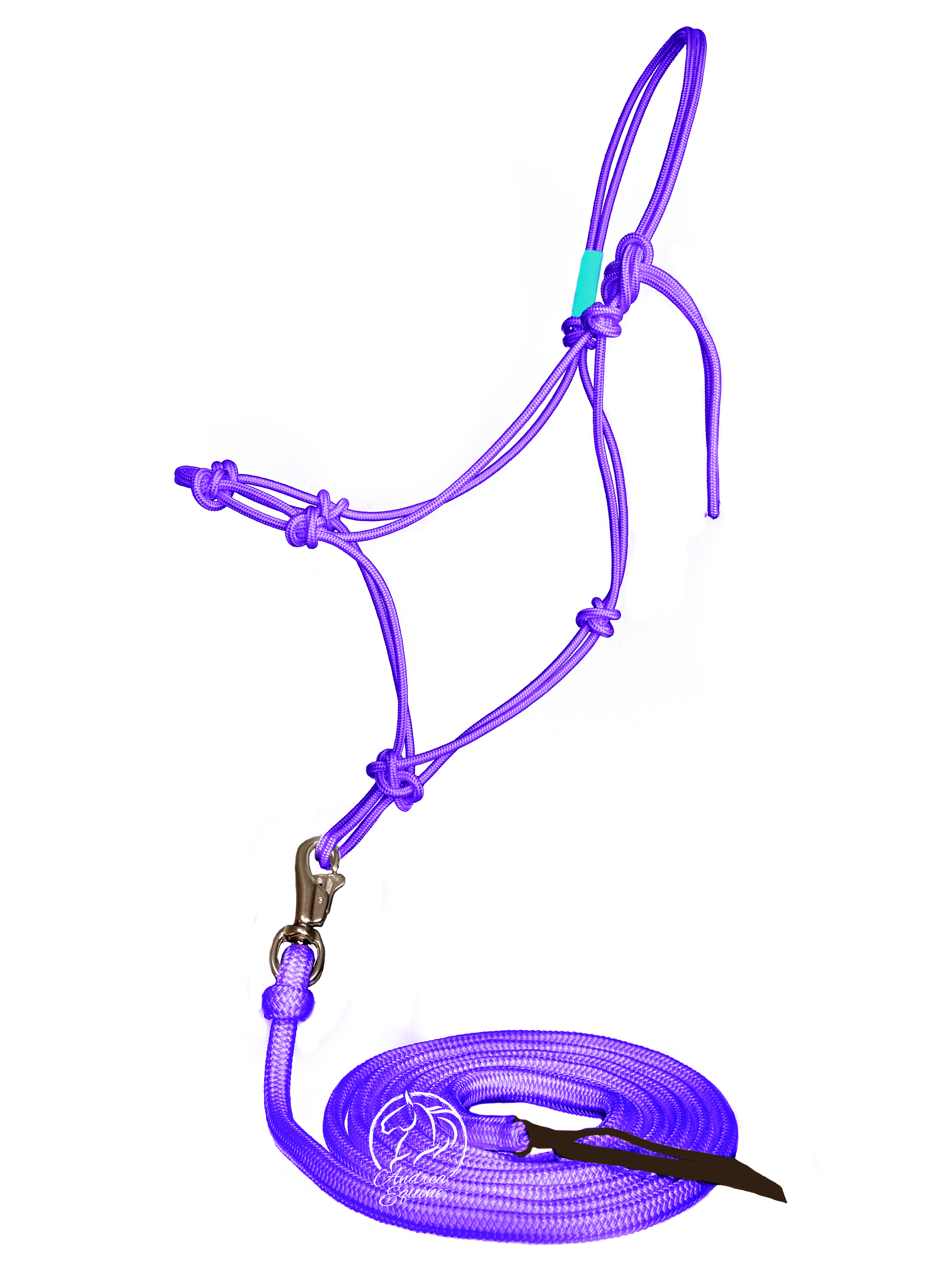 Andrea Equine Clinician 4 Knot Halter and 14ft Lead Set - 10 Colors!